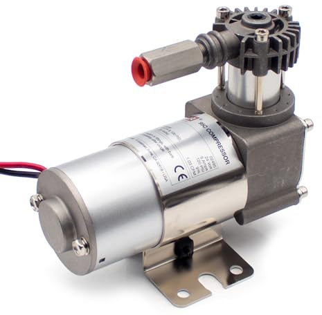 Micro-Compresseur d'Air Sans Huile, 24 V CC, 130 PSI, pour Sièges à Suspension Pneumatique, Modifications de Véhicules et Systèmes de Nettoyage