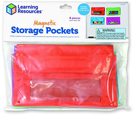 Learning Resources Magnetic Storage Pockets (Set of 4)