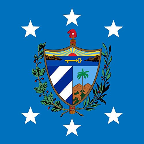 Flagge President of Cuba | Fahne 0.06m² | 25x25cm für Diplomat-Flags Autofahnen