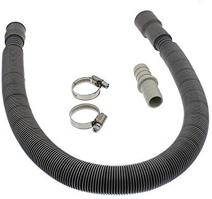 Washing Machine Dishwasher Drain Waste Hose Extension KIT 2m (Stretch 50-200 cm) by Spares Plus