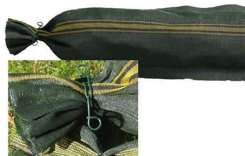 5 Silosäcke 25cm x 100cm mit Griff und Bindedraht Silosandsack Sandsack