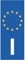 Sticker Vertikal Kennzeichen Italien