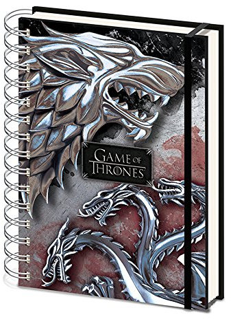 empireposter Game of Thrones - Stark & Targaryen - Wappen - Offizielles Lizenz-Notizbuch im handlichen A5 Format - Grösse 15x21 cm