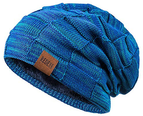 REDESS Beanie Mütze für Herren und Damen Winter Warme Mützen Stricken Slouchy Thick Skull Cap
