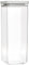 Brabantia tasty + bote apilable cuadrado de plástico transparente, 2.5L, tapa light grey