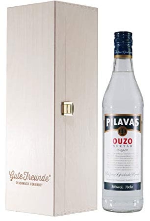 Pilavas Ouzo Nektar mit Geschenk-Holzkiste