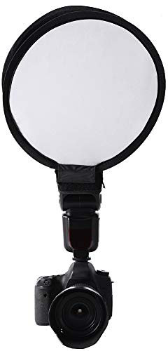 Softbox de cámara, Mini Softbox Plegable portátil Redondo Beautyl Speedlite Flash Diffuser Softbox, Soporte para Nikon/para Canon/para Sony/para fotografía/Retratos/Trabajo de Estudio(30 centimetros)
