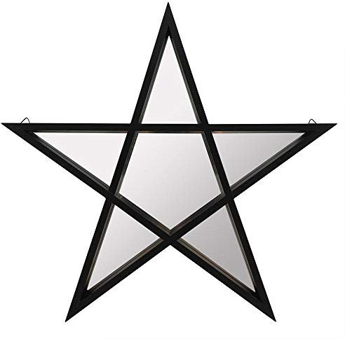 Attitude Holland Spiegel Black Pentagram Schwarz