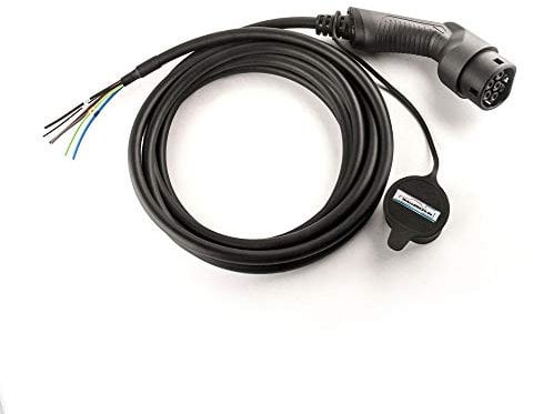 10m Ladekabel 3 Phasen 400V 11kW 16A Typ 2 mit freiem Kabelende für Eigenbau Wallbox Ladestation Wallbox24