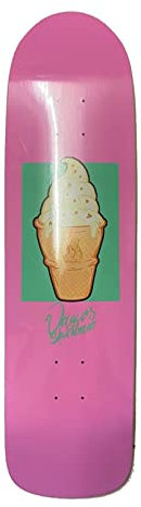 Vamos Skateboards Ice Bomb Shape Oldschool Skateboard Deck 8.51 + Griptape - Made in Canada 7Ply Maple OS Cruiser