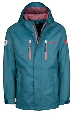 Trollkids Kids Sognefjord Jacket PRO 116, Teal