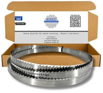 Bandsägeblätter Uddeholm Schwedenstahl 2520-3500mm Breite 15mm für Holz (3000mm x 15mm x 0,5mm ZT5mm)