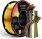ERYONE Dreifarbiges Seiden PLA Filament 1.75mm,Seidiges Mehrfarbiges PLA-Filament für 3D-Drucker +/- 0,03 mm,Co-Extrusion Seiden PLA Filament 1 kg/Spule, Gold&Silber& Copper