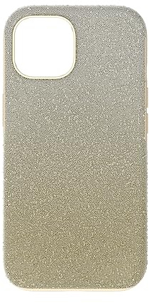 Swarovski High iPhone 15, Encrusted with Sparkling Gold Crystals, Compatible with the iPhone 15, from the Swarovski High Collection