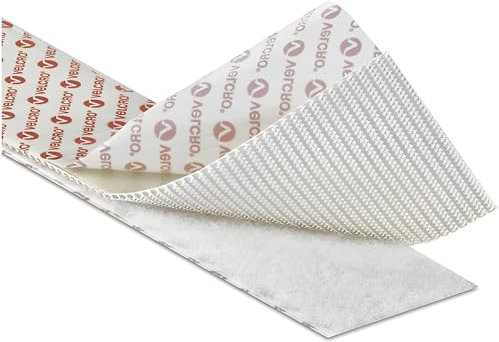 VELCRO® Brand White PS51/PS52 ULTRAMATE® Industrial Strength Velcro Heavy-Duty Self Adhesive Velcro Tape 20mm 2cm Wide (1M) | Multiples Sent as Continuous Length