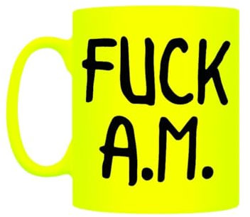 Grindstore F*ck A.M. Mug Jaune fluo