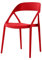 METRO Professional Outdoor Stapelstuhl, PP- Kunststoff/Glasfaser, ideal für die Gastronomie (rot)