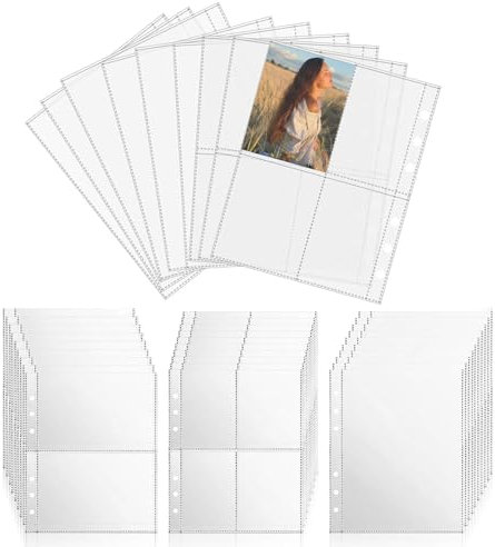 30 Stück A5 Binder Taschen, Binder Pockets, A5 Bindertaschen, 6 Löcher Reißverschluss Binder, A5 Transparent Loseblatt Taschen, Ordnertaschen PVC Binder Taschen, Sammelkartenhüllen