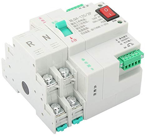 Interruptor de Transferencia del Interruptor de Transferencia de la CA 230V 2P, Interruptor Automático Dual 63A 80A 100A del Poder Dual del Interruptor de Transferencia (63A)