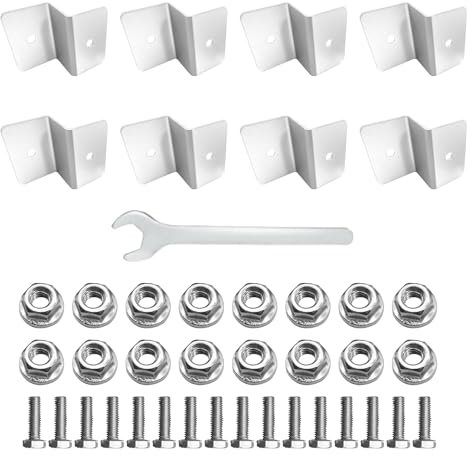 HISports Lot de 8 Panneau Solaire Montage Support ,en Forme de Z pour montage sur toit de panneau solaire pour RV Boat Roof Off en Plein air Van Caravan