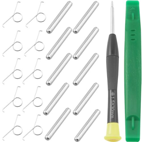 DZS ELEC 10 Stück PS5 Controller L2R2 Feder und Zylinder Federachse Zylinder Trigger Metall Knopf Ersatzteile Geeignet für Triggerknopffedern von Controller-Komponenten