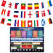 Spielplan Poster für Euro Dekoration Fahnen Wimpelkette und EM Spielplan Poster 2024 Euro Fußball Party Dekoration 14x21cm Doppelseitig EM Flaggen und Poster für Europameisterschaft Fussball (aet)