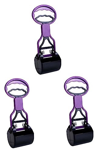 INOOMP 3pièces Pince Ramasse-crottes Portable pour Chiens Et Chats Outil De Nettoyage Pratique Plastique pour Intérieur Et Extérieur Petit