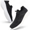 Giniros Zapatillas Slip On Zapatillas Sin Cordones Hombre Zapatillas Deportivas Casual Tennis Hombre Sneakers Comodos Enfermera Zapatos Trekking para Caminar, Negro y Blanco 40 EU
