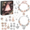 Adventskalender Mädchen Schmuck 2025, Weihnachtskalender Schmuck Geschenk für Kinder Teenager Frauen, 24 Füllung Adventskalender Schmuck Basteln Mädchen Charm Armband Kit Weihnachten Geschenke