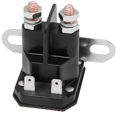 Ollanoos 12V Starter Relay Solenoid, Heavy Duty Starter Solenoid Relay Replacement for MTD 725 04439B Lawn Tractor Replacement for John Deere AM138068 Lawn Tractor Accessories
