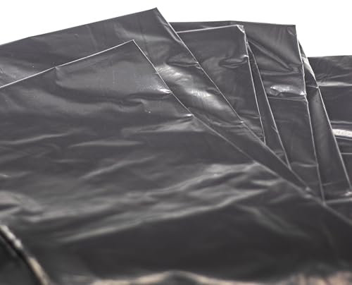 Bâche de protection robuste 4 x 5 m - Noir - Imperméable - Avec 1 aimant d'image - Bâche de jardin, de serre - Bâche de tente sans œillets - 400 x 500 cm - Bâche en tissu pour camping Ouddoor -