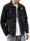 BERCIELY Casual Jacke Herren Graffiti Druck Jeansjacke Herren Jugend Klassisch All-Match Persönlichkeit Langarm Jacke Herren Mode Komfortabel Vintage Jacke Männer C-Black L