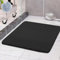 COSYLAND Duschmatte rutschfest 80 × 80cm - Duscheinlage rutschfest mit Ablauf - Weiche PVC-Luffa Antirutschmatte Badewanne - Schnell Trocknende Badematten - Schwarz