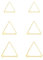 Glintara Damen Ohrstecker Silber 925, 925 Sterling Sliber Dreieck Ohrringe Ohrstecker Set, 3 Paar Hypoallergen Ohrringe Silber 925 Stecker, Flach Ohrringe Knorpel Schlafen Ohrstecker- Klein 4/5/6mm