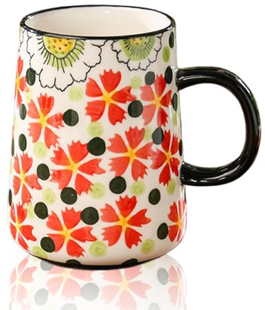 Grande tasse à café en céramique 500 ml, tasse à thé, tasse à café classique avec poignée, cadeaux pour maman, femme, tasse à cappuccino, tasse XXL pour le bureau et la maison