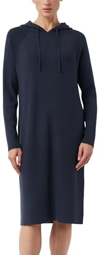 COMMA Strickkleid mit Kapuze und Raglanärmeln