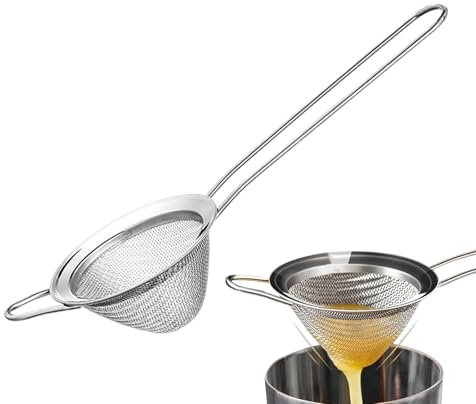 Cocktail Essume - passoire à mailles fines | Récipers à barres avec une longue poignée | Cocktail de passoire en acier inoxydable | La passoire pour le barman | ACCESSOIRES DU Barr FOURNIS DE CUIT