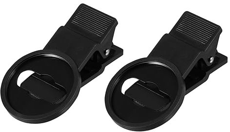 Veemoon Clipes para Lentes de Teléfono Móvil 2 Piezas Lentes de Fotografía de 37Mm Clips de Plástico Antideslizantes Accesorios para Fotografía Móvil Compatibles Todos los Teléfonos