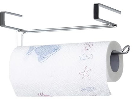 Papierhandtuchbehälter des Schranks - Wand- oder Klebemontage, platzsparender Küchenrollenspender | Installation ohne Netz oder Edelstahlschrauben, Serviettenhalter