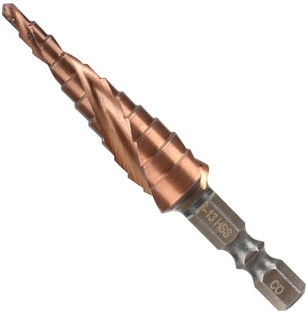 Foret étagé M35 en cobalt pour métal, revêtement AlTiN, plusieurs trous (3-13 mm), foret étagé en métal