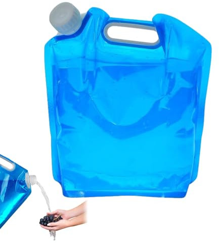 Freezer Ice Pack - Water Storage Bag, Ice Bath Freezer Bags | 5 L/10 L Reusable Ice Water Bags, Large Capacity Folding Water Storage Bag Multi Use Cold Bag Reusable Hot Cold Bag for Hiking
