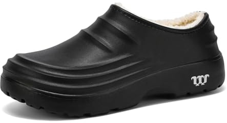 FLIOZY Zuecos de invierno para hombre y mujer, con forro cálido, de Eva | Con forro cálido, diseño ligero sin cordones, ideal para jardín, hogar y ocio en invierno.