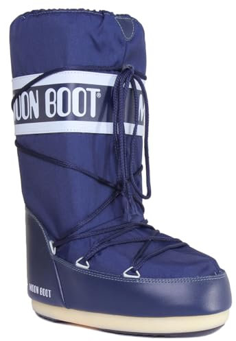 Moon Boot Nylon, Stivali Invernali Unisex Bambini, Blu (Blue), 35-38