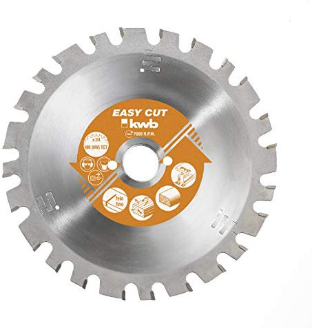 kwb Kreissägeblatt 230 x 30 mm, Made in Germany, Nagelfest, für Holz mit Metallresten, Universal Sägeblatt für z.B. Metalle, Holz und Kunstoffe