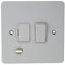 Schneider Electric Ultimate Flat Plate - Switched Fused Connection Unit, with Flex Outlet, GU5213WPW, Painted White with White Insert