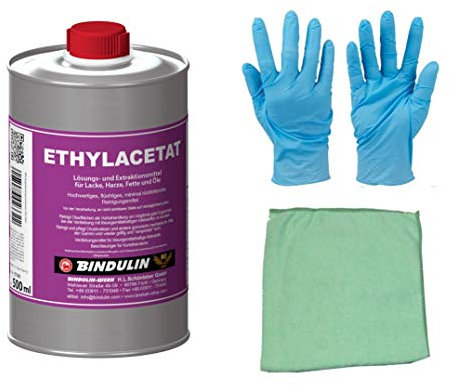 Ethylacetat flüchtiges Reinigungsmittel rein inkl. 1 elastisches Microfasertuch (500 Gramm)