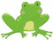 Samunshi® Frosch Wandtattoo Wandaufkleber Kinderzimmer - 45x33cm mehrfarbig