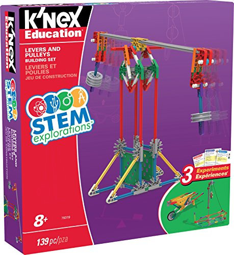 Set Da Costruzione Pulegge ed Esplorazioni STEM, K’NEX Education, Basic Fun, 79319, giocattoli per costruzioni per bambini e bambine dagli 8 anni in su