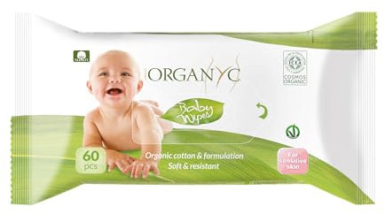 Organyc - Lingettes bébé bio Organyc, 60 unités