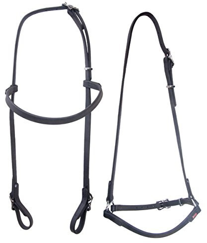 Karlslund Trense BioThane Bridle, Black Chrome, k319-bla